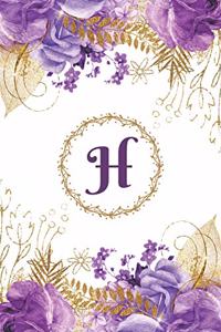 Plan on It Undated 12 Month Weekly Calendar Planner - Personalized Letter H