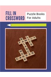 Fill In Crossword Puzzle Books For Adults