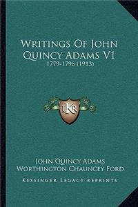 Writings Of John Quincy Adams V1