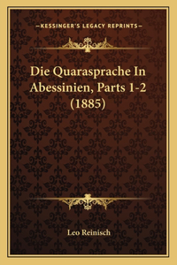 Quarasprache In Abessinien, Parts 1-2 (1885)