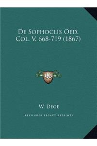 De Sophoclis Oed. Col. V. 668-719 (1867)