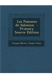 Les Psaumes de Salomon