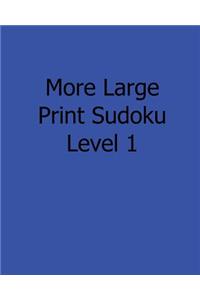 More Large Print Sudoku Level 1
