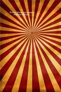 Website Password Organizer Sunburst Pattern