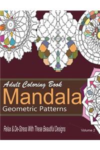 Adult Coloring Books Mandala Geometric Patterns