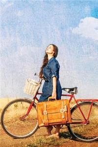Country Road Bicyle Messenger Grid Notebook