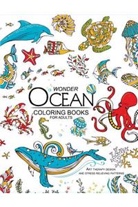 Wonder ocean coloring books for adults