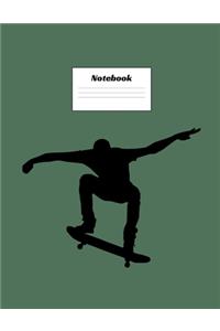 Skateboard Jump Notebook