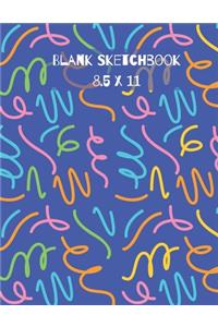 Blank Sketchbook 8.5 x 11