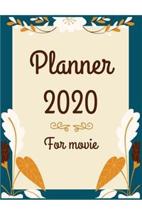 Planner 2020 for movie