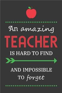 An amazing teacher is hard to find and impossible to forget