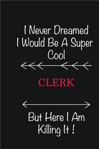 I never Dreamed I would be a super cool Clerk But here I am killing it