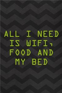 All I Need Is Wifi, Food And My Bed
