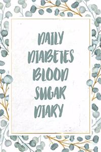 Daily Diabetes Blood Sugar Diary
