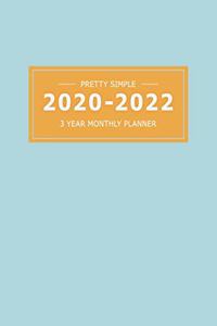 2020 2022 3 Year Monthly Planner