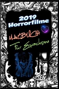 2019 Horrorfilme Malbuch für Erwachsene