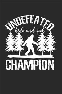 Bigfoot hide&seek Champ Notebook