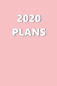 2020 Daily Planner 2020 Plans Baby Pink Color 384 Pages