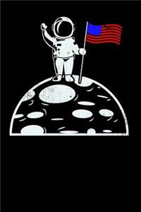 Stars and Stripes Moon Notebook