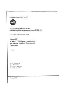 Boreas Te-23 Canopy Architecture and Spectral Data from Hemispherical Photographs