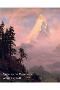 Sunset on the Matterhorn (Alfred Bierstadt) - Notebook/Journal