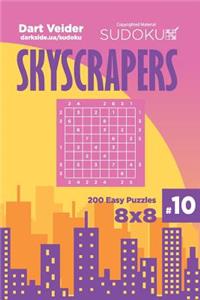 Sudoku Skyscrapers - 200 Easy Puzzles 8x8 (Volume 10)