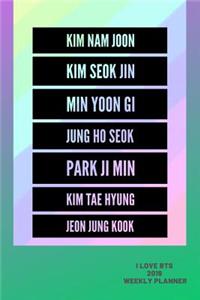 I Love Bts 2019 Weekly Planner