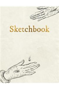 Sketchbook: Personalized Artist Sketchbook, Notebook: Blank Paper for Drawing, Creative Doodling or Sketching