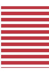 Red and White Stripe Blank Lined Notebook Journal