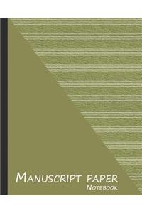 Manuscript Paper Notebook