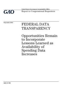 Federal data transparency