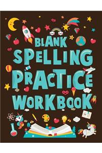 Blank Spelling Practice Workbook