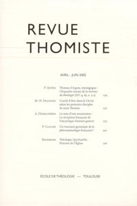 Revue Thomiste - 2/2005