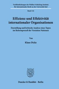 Effizienz Und Effektivitat Internationaler Organisationen