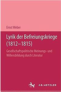 Lyrik Der Befreiungskriege (1812-1815)