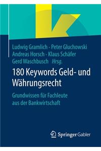 180 Keywords Geld- und Währungsrecht
