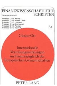 Internationale Verteilungswirkungen Im Finanzausgleich Der Europaeischen Gemeinschaften