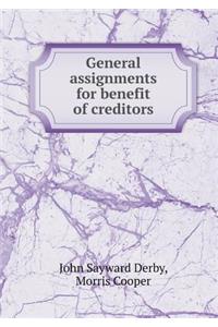 General Assignments for Benefit of Creditors