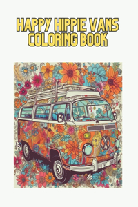 Happy Hippie Vans Coloring Book