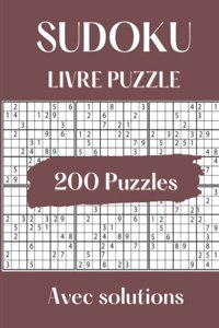 SUDOKU LIVRE PUZZLE 200 puzzles avec solutions