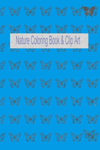 Nature Coloring Book & Clip Art
