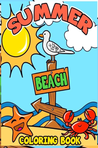 Summer Beach Coloring Book