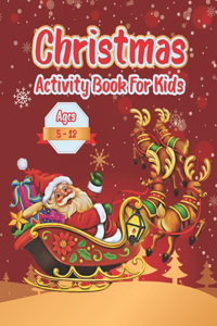 Christmas Activity Book for Kids Ages 5-12