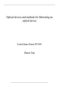 Optical devices and methods for fabricating an optical device