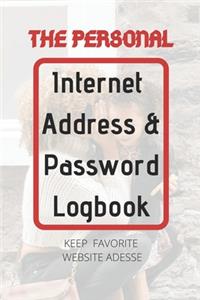The Personal Internet Address & Password Logbook (removable cover band for security)