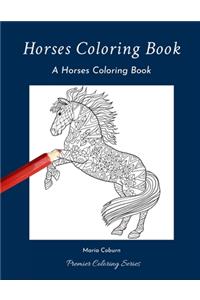 Horses Coloring Book