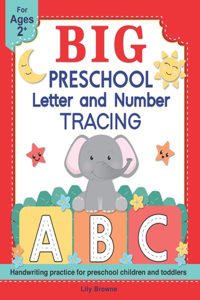 BIG Preschool Number and Letter Tracing