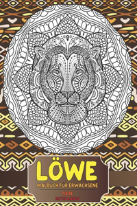 Malbuch für Erwachsene - Entspannen - Tiere - Löwe