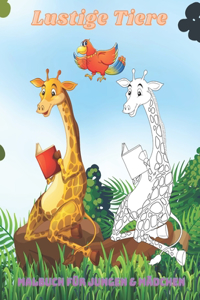 Lustige Tiere - Malbuch für Jungen & Mädchen