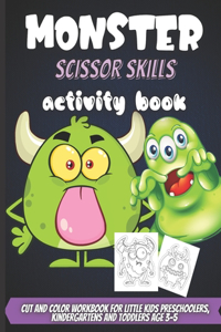 Monster Scissor Skills Activity Book